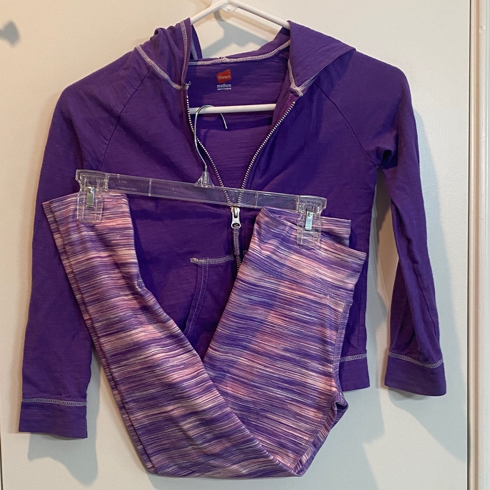 Bundle of Lightweight Hoodie and Athletic Works Leggings